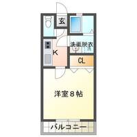 ショコラハウス (延岡市 大貫町)<1K>の間取り図