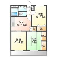 ヴィラパークサイド (延岡市 大貫町)<3DK>の間取り図