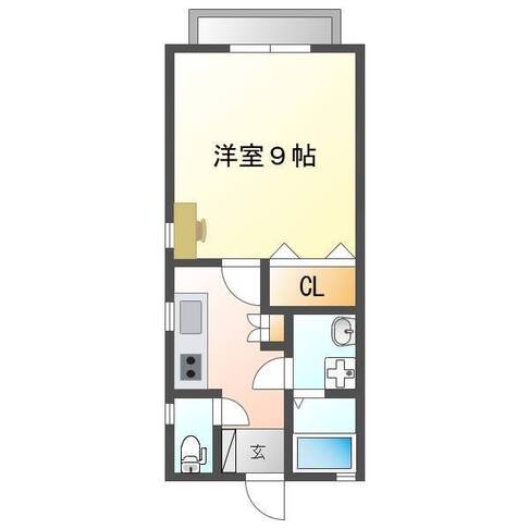 BLUE RITZ　大貫（延岡市　大貫町）＜1K＞