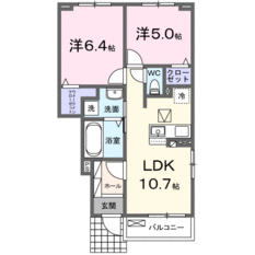 105号室間取り