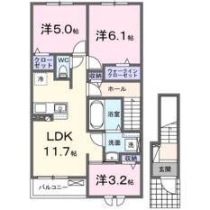 202号室間取り