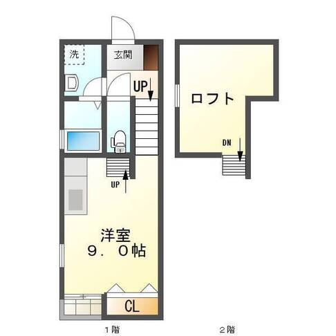 Cube Eight　03号室Ver　(延岡市　大貫町)＜1R+ロフト＞203号室