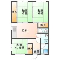 市園ハイツ（延岡市　桜園町）＜3DK＞の間取り図