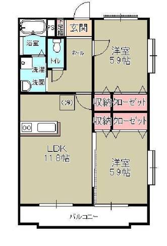 コーモドカーサ　（延岡市　野田）＜２LDK＞301号室