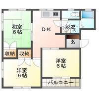 メゾン寿（延岡市　柚の木田町）＜3DK＞の間取り図