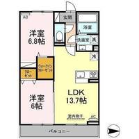 シャルマンHAMA Ⅱ (延岡市 浜町)<2LDK・03号室>の間取り図