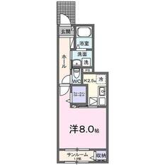 102号室～105号室　間取り