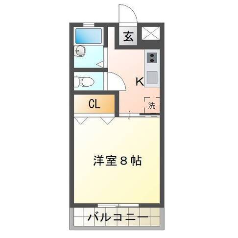 グレイスハイムⅠ　（延岡　永池町）＜１K＞303号室