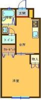 グレイスハイムⅢ　（延岡　永池町）＜１K＞の間取り図