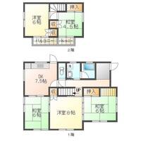 小野貸家　（延岡市　桜ヶ丘）＜5DK＞の間取り図