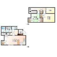 コートタウンブラッサムB（延岡市　大門町）＜3LDK＞の間取り図