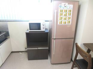 家電：冷蔵庫、レンジ