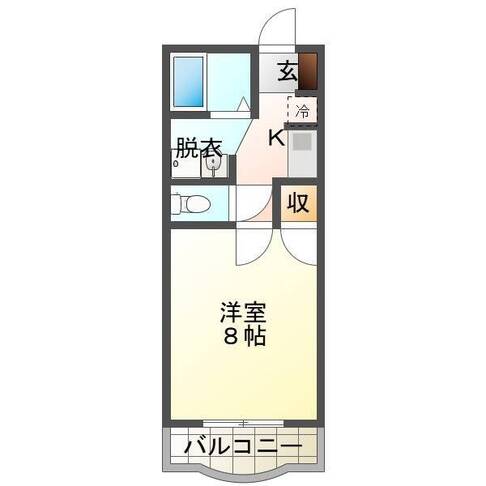 コーポスリーナイン（延岡　大貫）＜1K＞