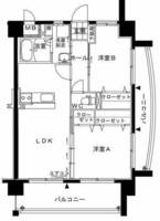 バロネッセ　（日向市　亀崎西）＜2LDK＞の間取り図