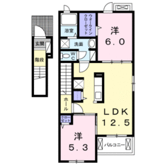 201号室（ロフトなし間取り）