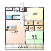 The Grand swell（グランドスウェル）（延岡市　大貫町）＜２LDK＞の間取り図