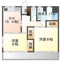 アーバンヴィレッジ日の出（延岡市　日の出町）＜2DK＞の間取り図