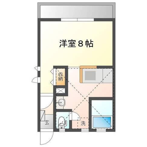 グリーンロフト（門川町　中屋敷）＜1R・1F＞105号室