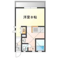 グリーンロフト（門川町　中屋敷）＜1R・ロフト＞の間取り図