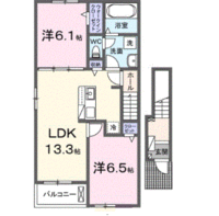 ユーフォリア（延岡市　川原崎町）＜2LDK・2階＞