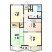 サンフレッチェK（延岡市　古川町）＜3DK＞の間取り図