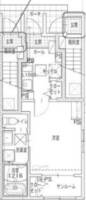トリニティ塩浜（延岡市　塩浜町）＜1階・1K＞の間取り図