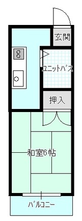 藤乃屋ハイツ　（延岡　恒富町）＜１K＞303号室