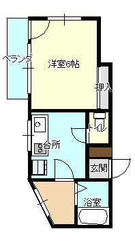  スワンビル　（延岡市　旭町）＜１K＞210号室