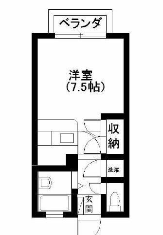 エレガンス浜砂Ⅰ　（延岡市　浜砂）＜１R+ロフト・2階＞202号室