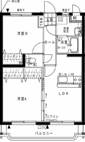 サニーコート笹目　(延岡市　塩浜町)＜2LDK＞203号室