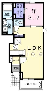  ポルタ　ヴィータ　（日向市　向江町）＜1LDK・1階＞104号室