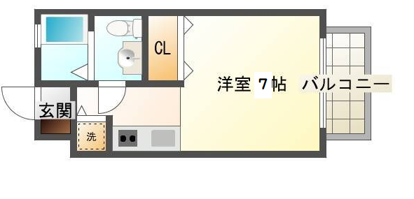 パルグリーンヒル　（延岡市　緑ヶ丘）＜１R＞203号室